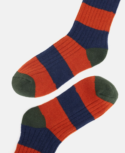 Gibson Socks - Orange/Navy
