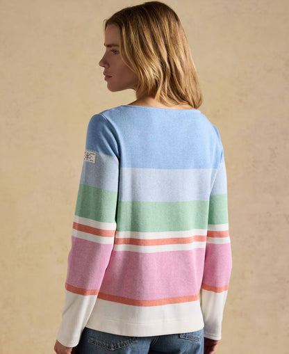 Harbour T-Shirt - Cream/Multi Stripe