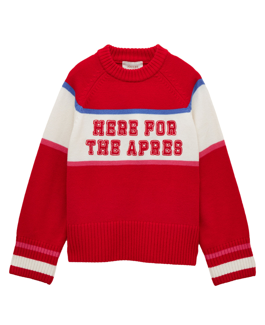 Here For The Après Knitted Jumper - Red