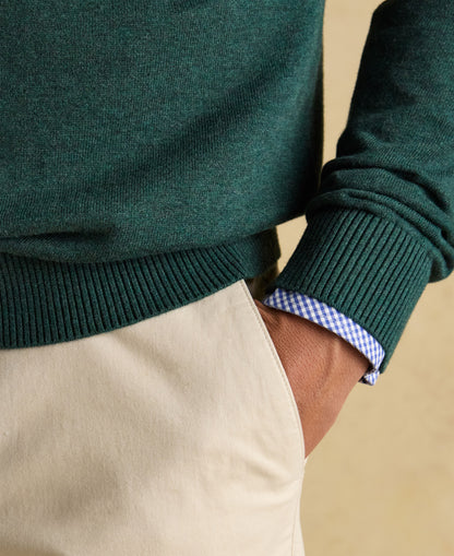 Hillside 1/4 Zip Jumper - Dark Green