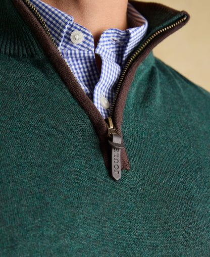 Hillside 1/4 Zip Jumper - Dark Green