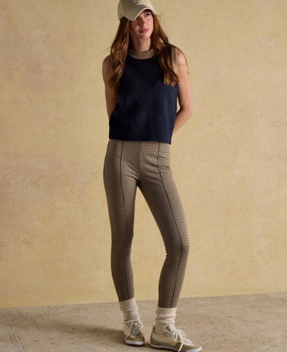 Holly Knitted Vest - Navy/Camel