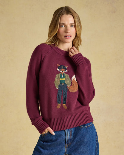 Jonty Knit - Burgundy Red