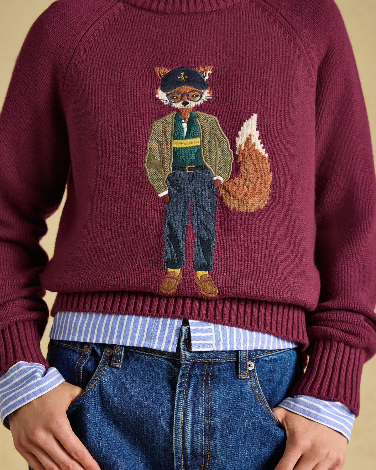 Jonty Knit - Burgundy Red