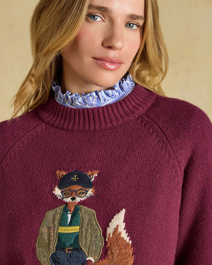 Jonty Knit - Burgundy Red