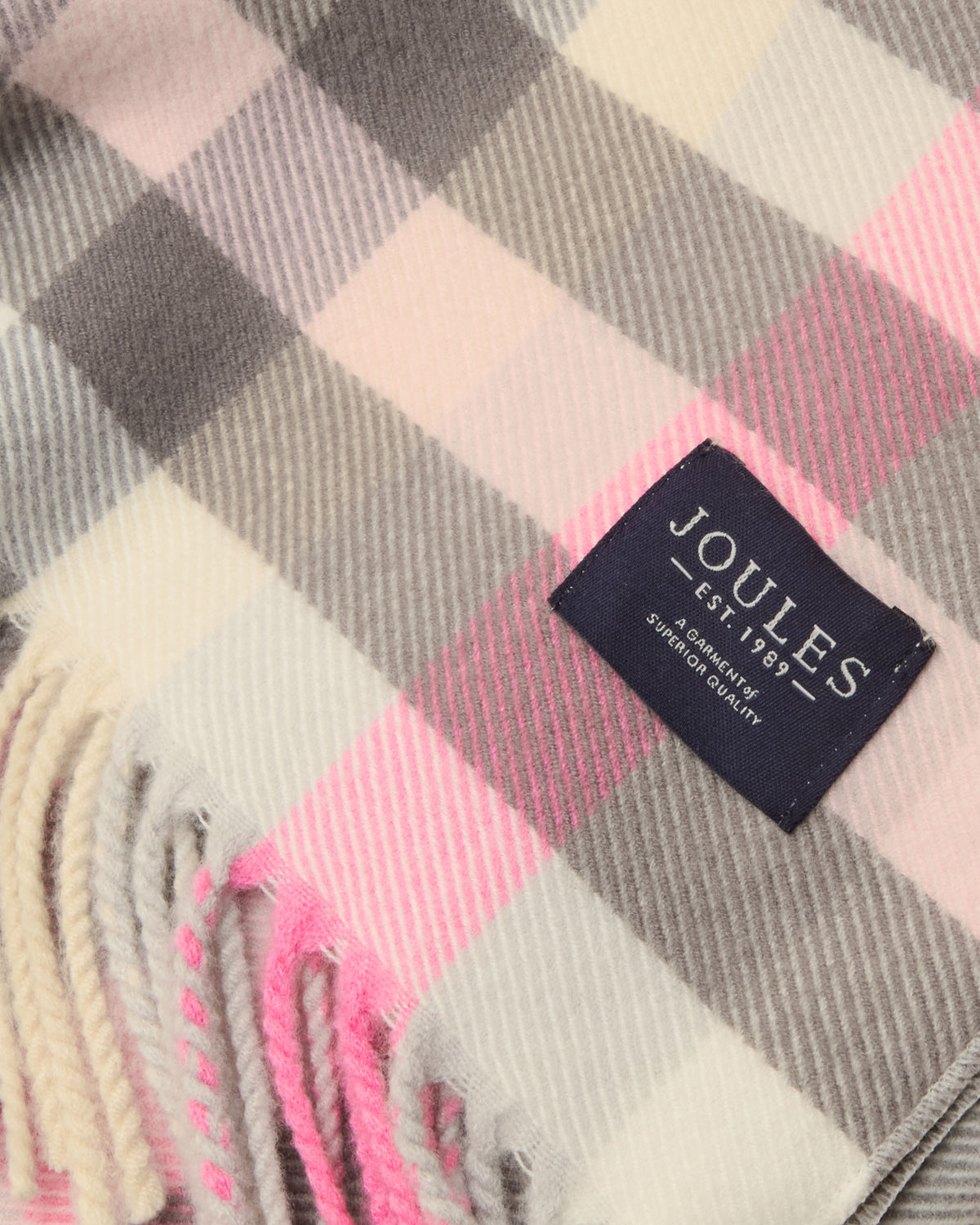 Langtree Scarf - Pink/Grey Gingham