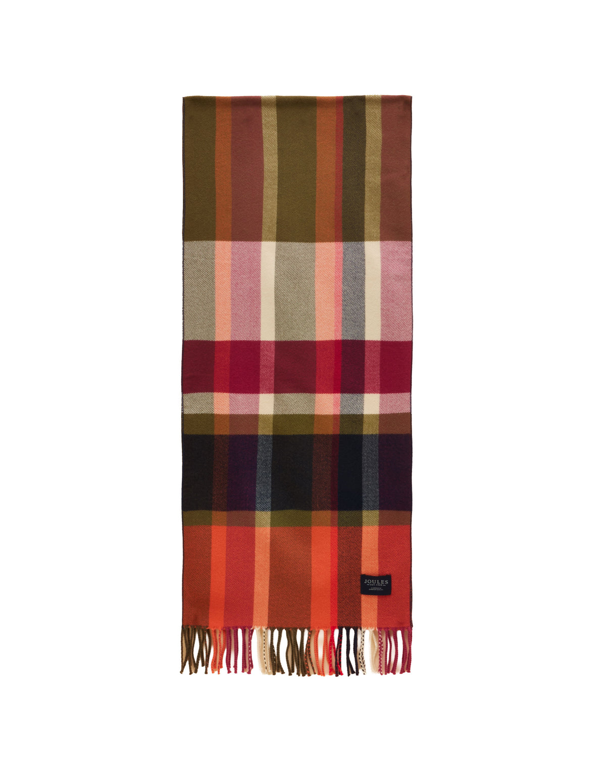 Langtree Scarf - Khaki/Orange Check