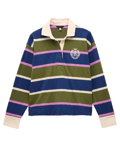 Lara Slub Rugby Shirt - Green