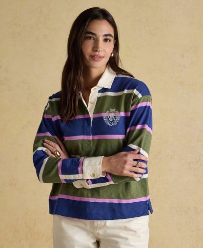 Lara Slub Rugby Shirt - Green