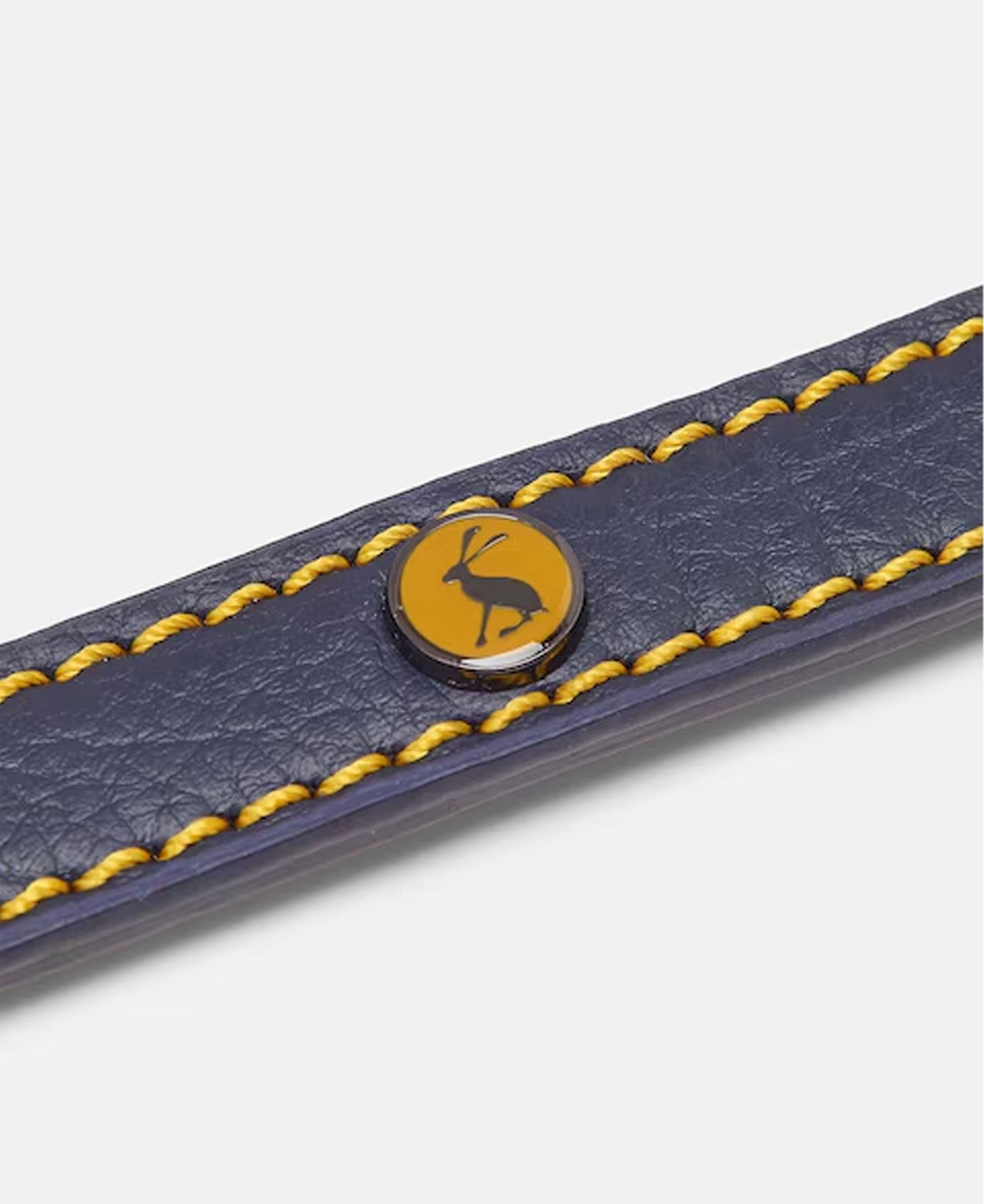 Leather Lead - Navy