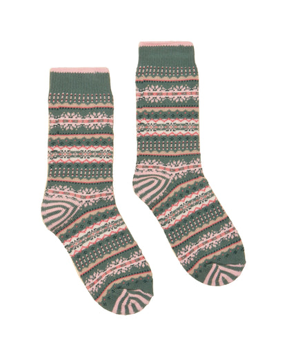 Lucille Socks - Khaki Green