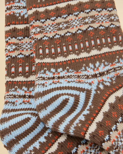 Lucille Socks - Chocolate Brown