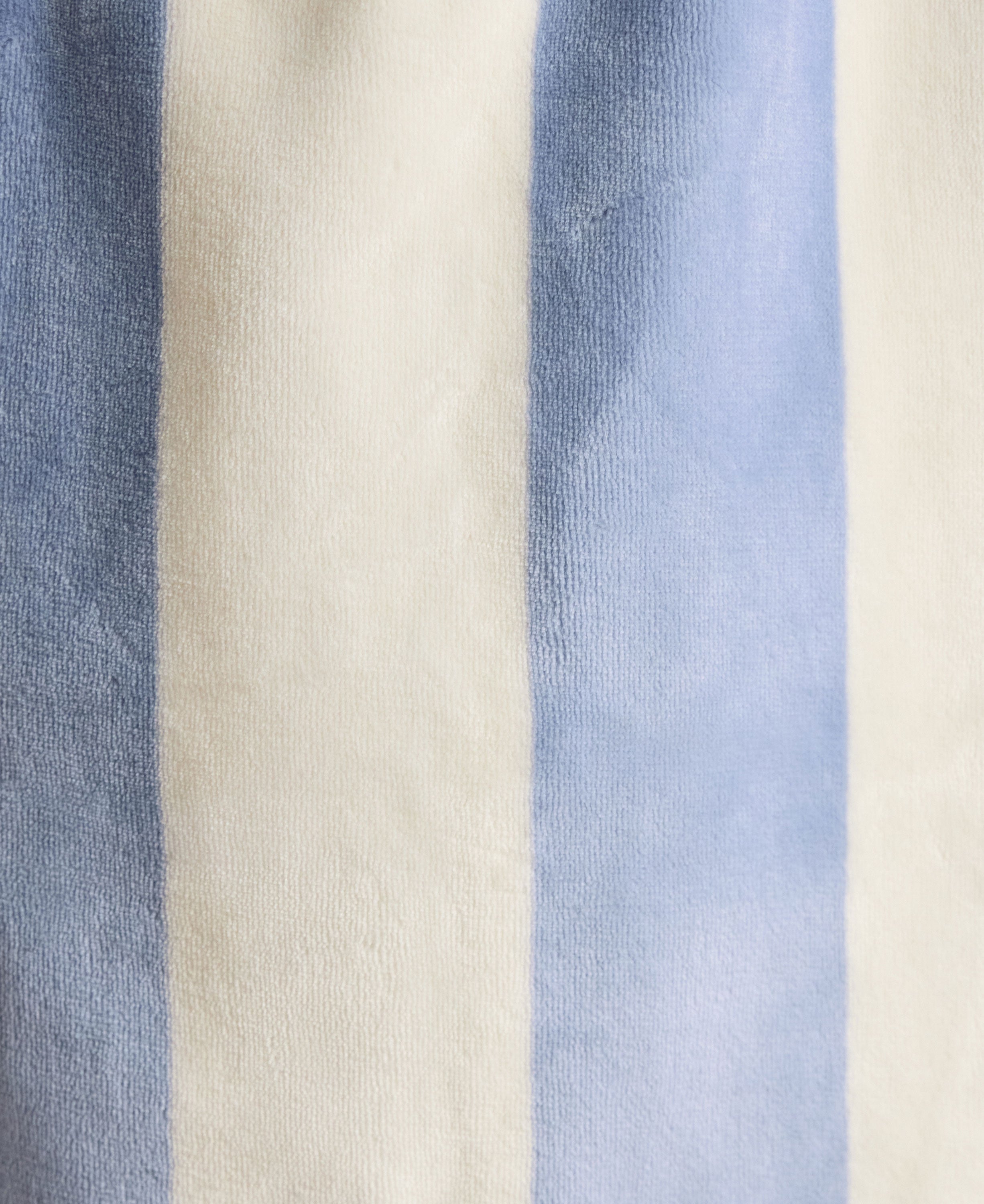 Luna Dressing Gown - Cream/Blue