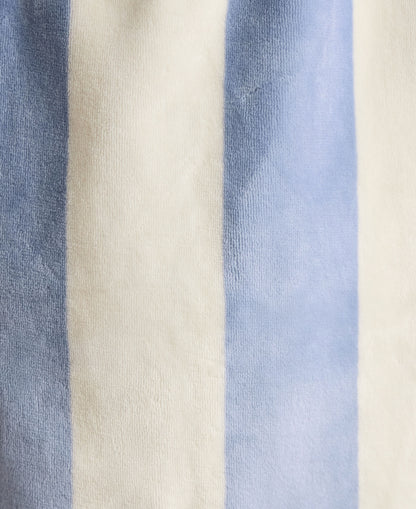 Luna Dressing Gown - Cream/Blue