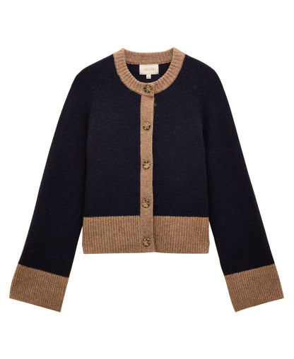 Nora Knitted Cardigan - Navy