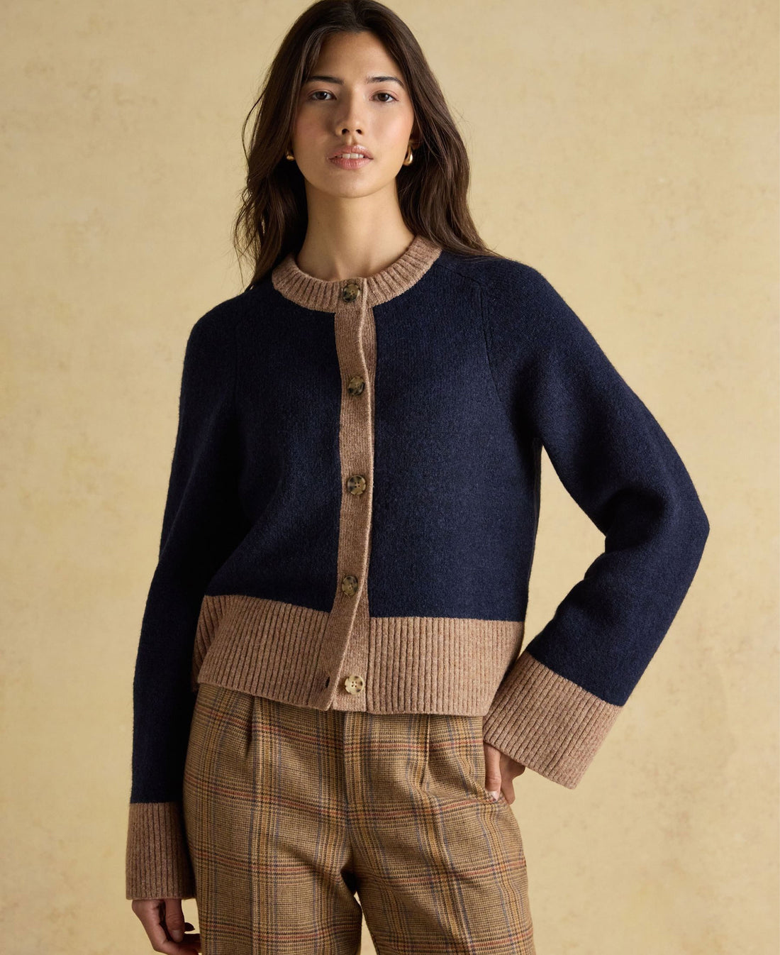 Nora Knitted Cardigan - Navy