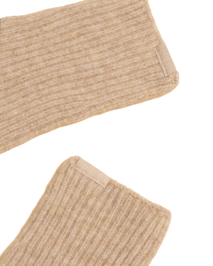 Fine Knit Glove - Oatmeal