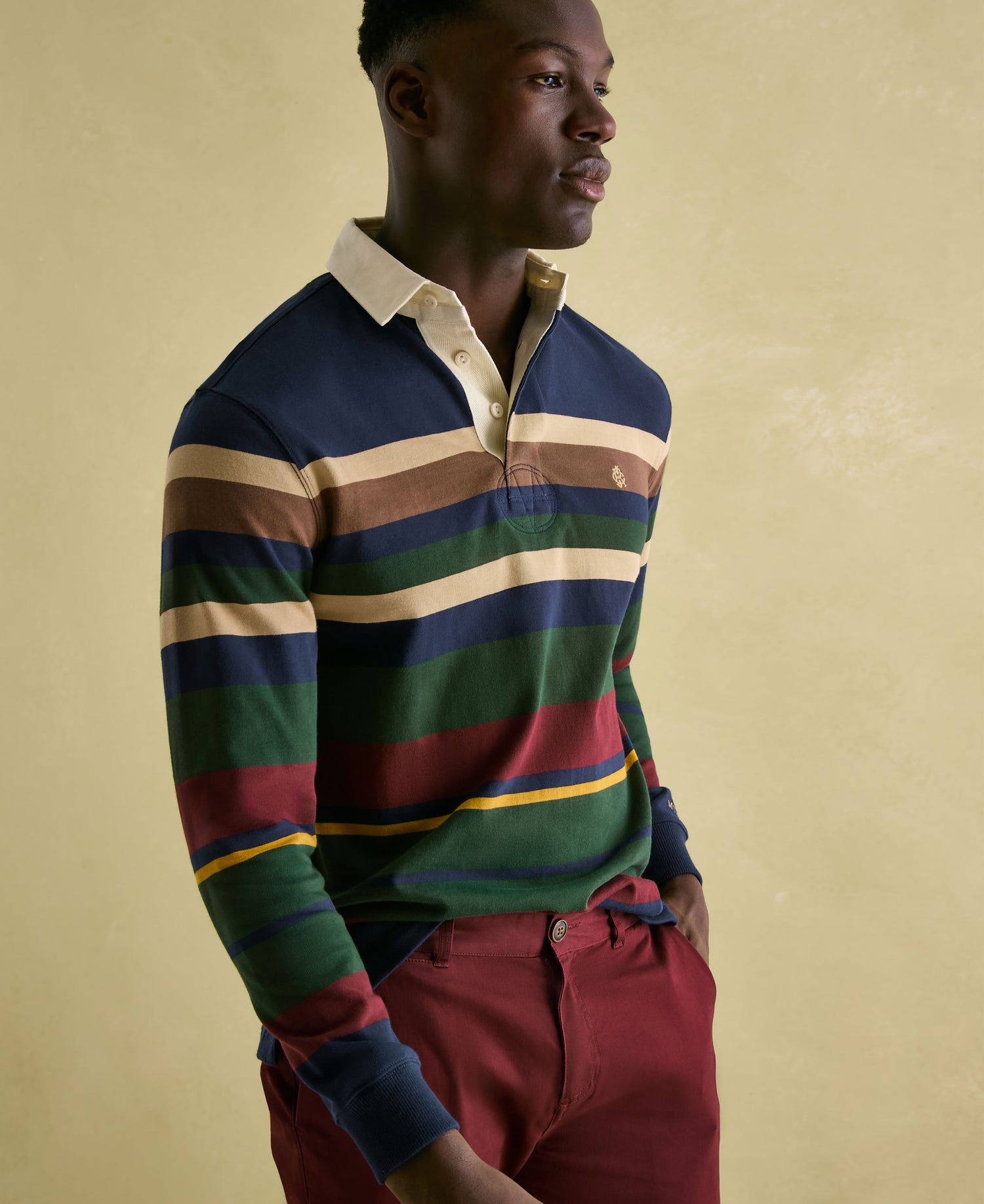 Onside Striped Rugby Shirt - Multi