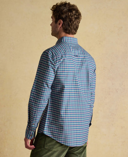 Oxford Check Cotton Shirt - Blue