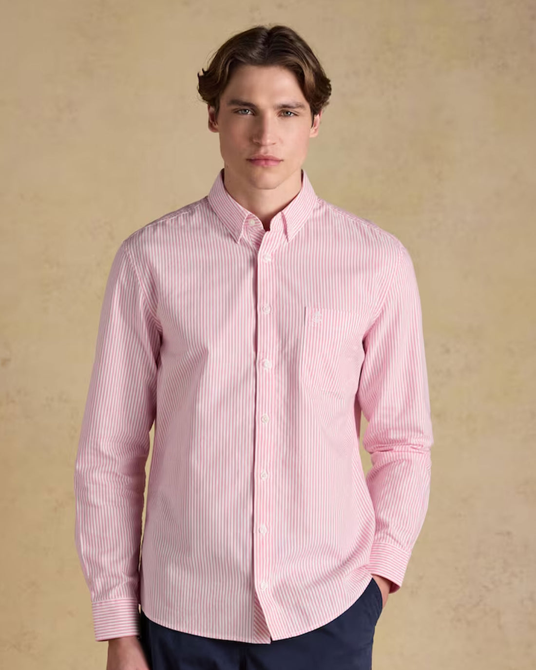 Oxford Stripe Classic Fit - Pink/White