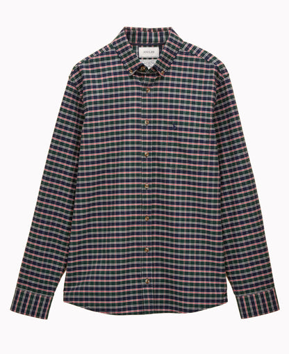 Oxford Check Cotton Shirt - Green