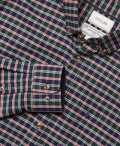 Oxford Check Cotton Shirt - Green