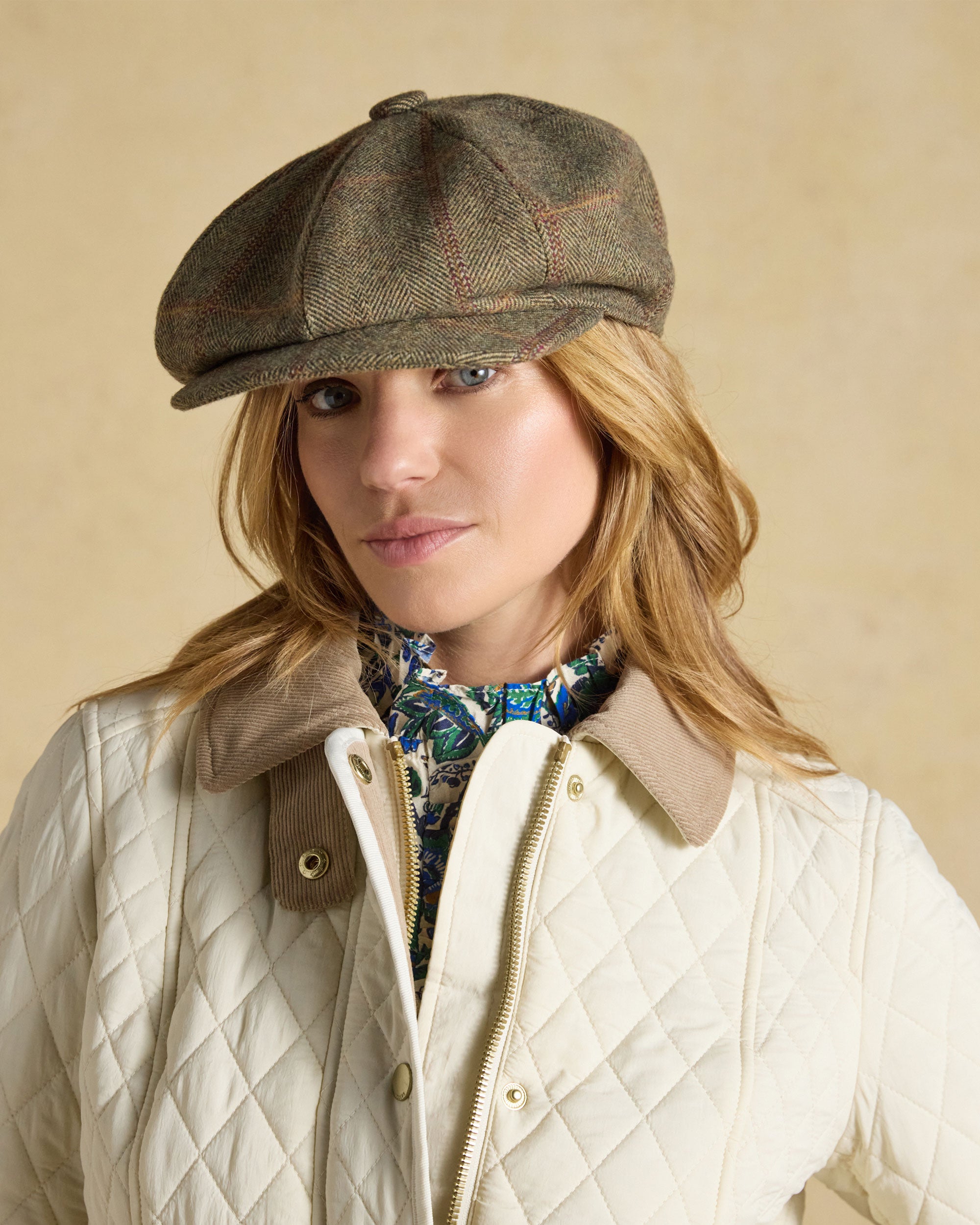 Perry Hat - Khaki Tweed