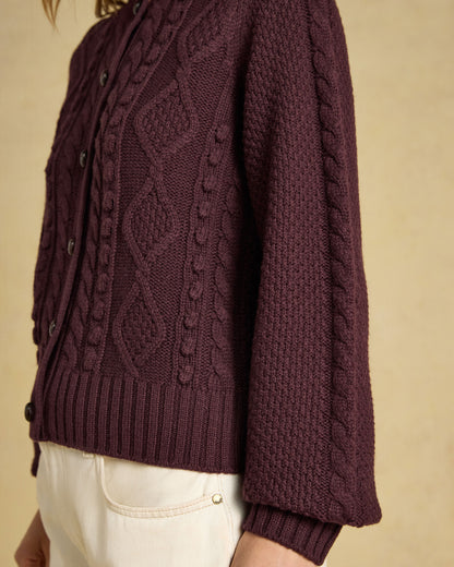 Rafferty Cardigan - Wine