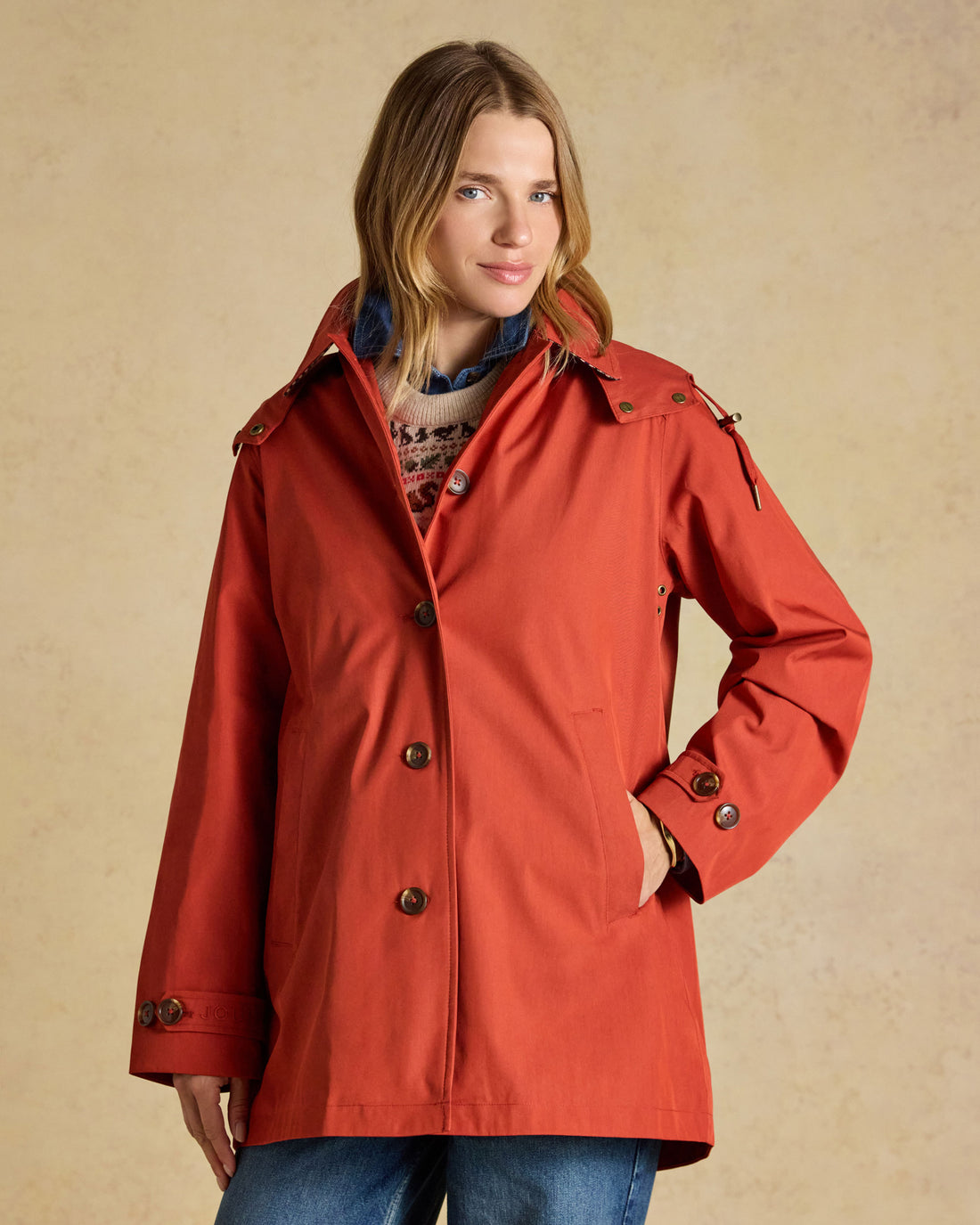 Rainmore Coat - Rust Red