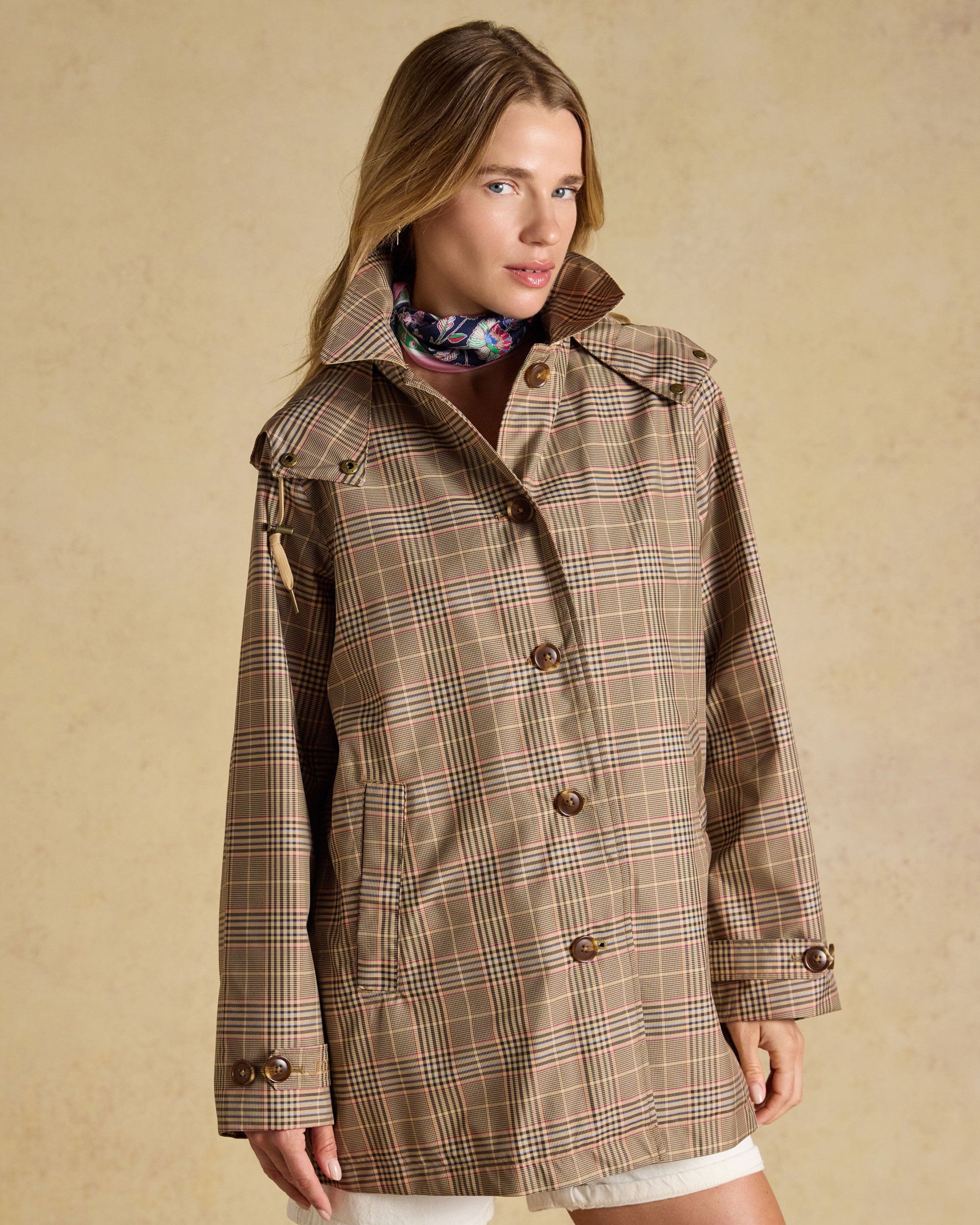 Rainmore Coat - Tweed Check