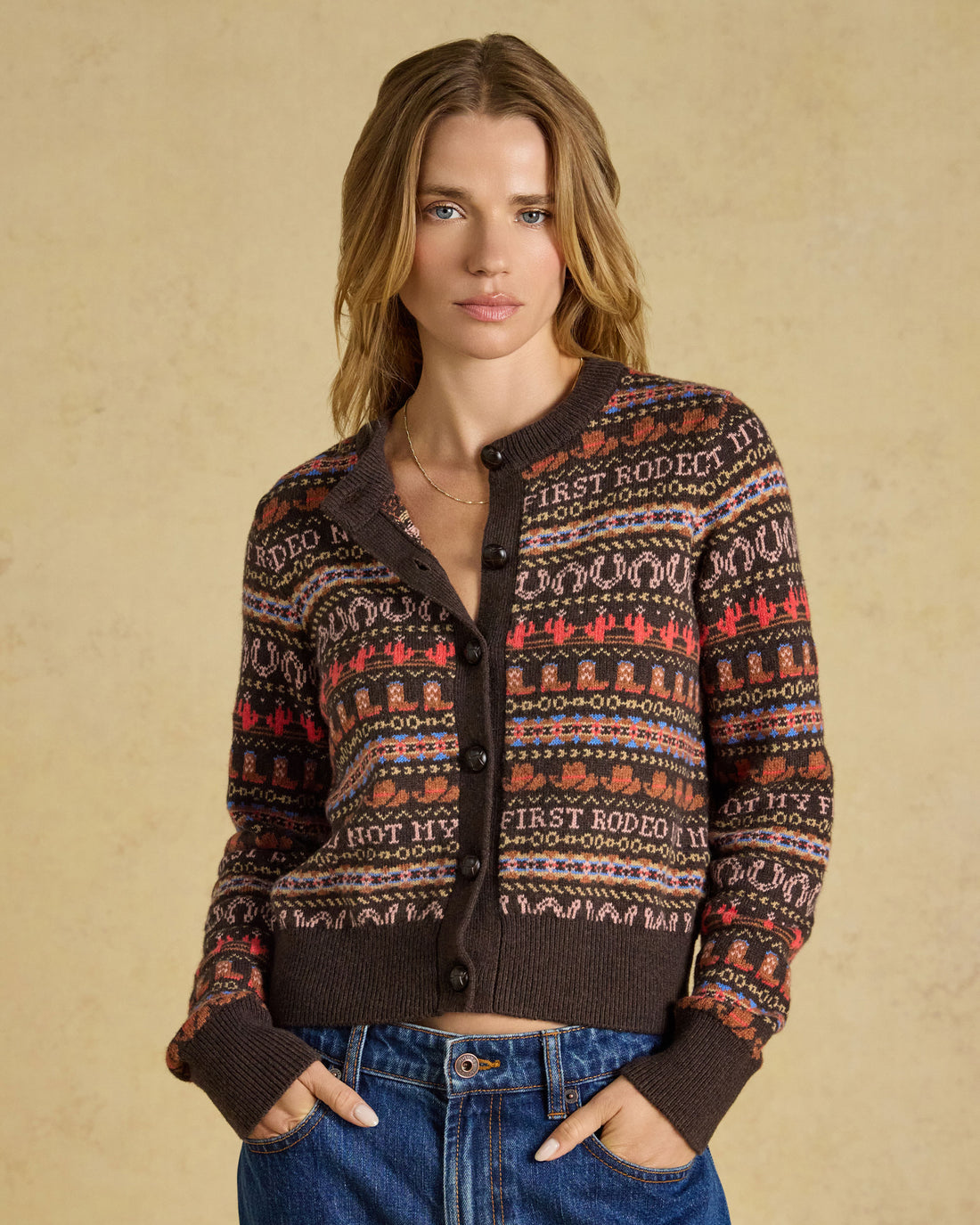 Rodeo Cardigan - Chocolate Brown