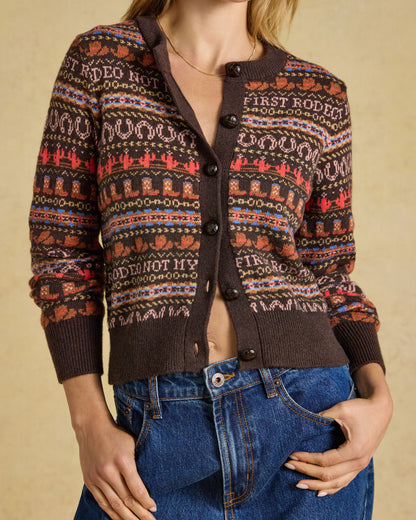 Rodeo Cardigan - Chocolate Brown