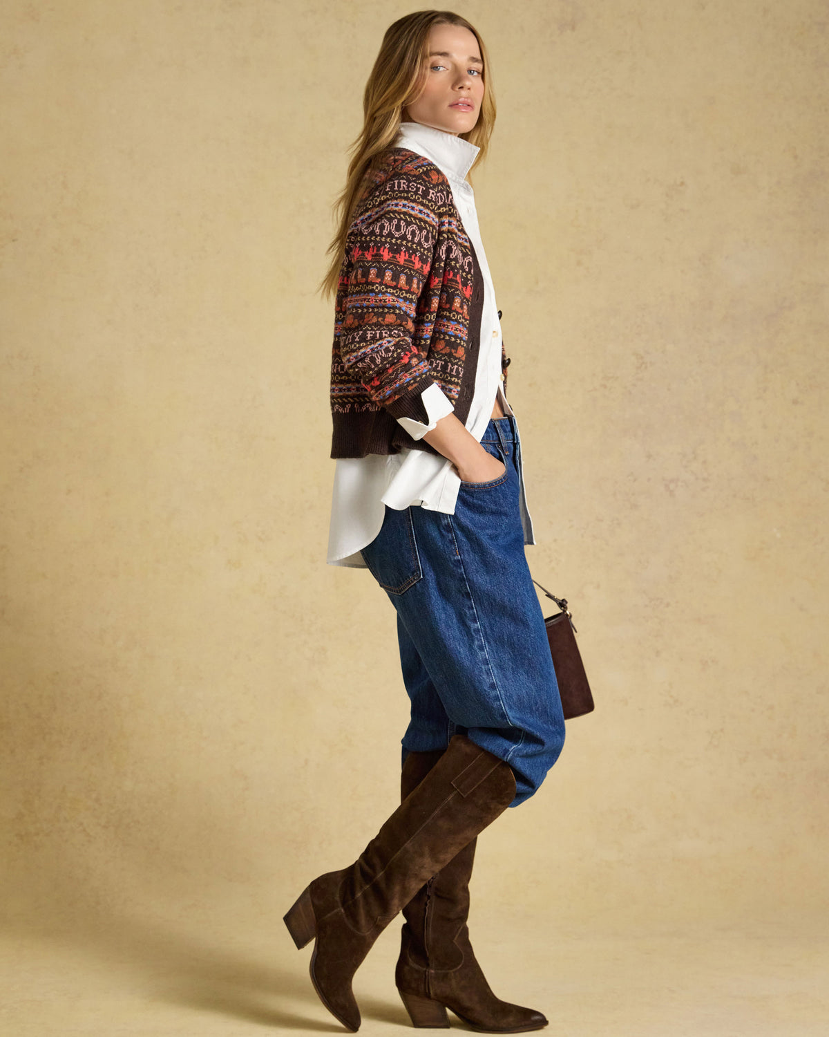 Rodeo Cardigan - Chocolate Brown