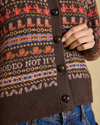 Rodeo Cardigan - Chocolate Brown