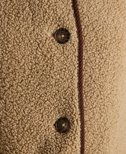 Sadie Longline Fleece Jacket - Neutral
