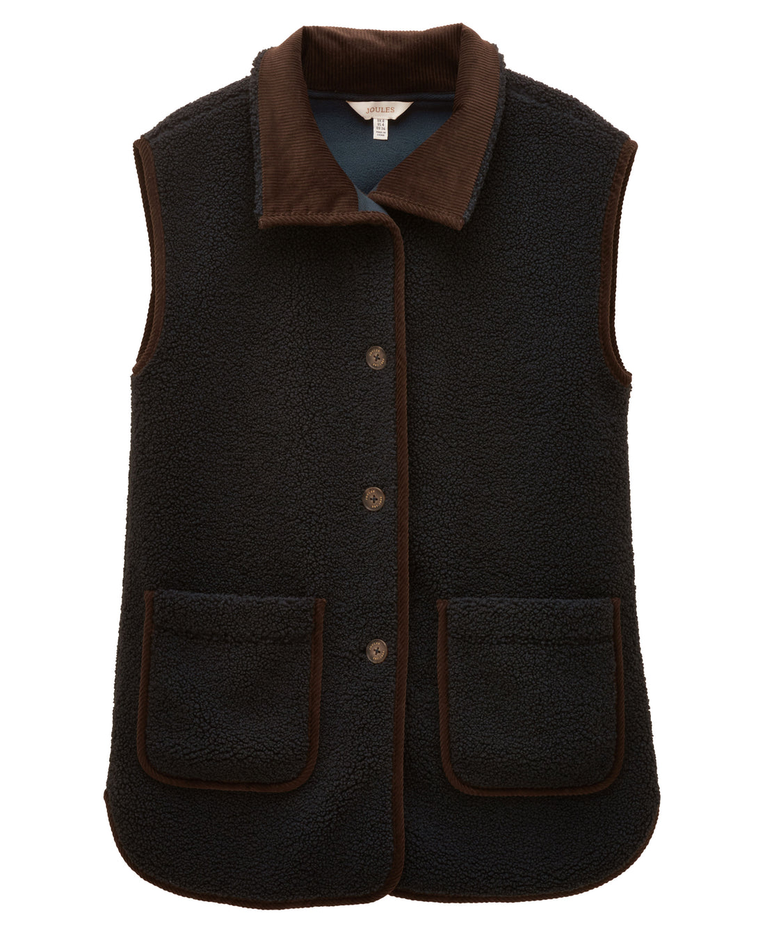Sadie Longline Fleece Gilet - Navy