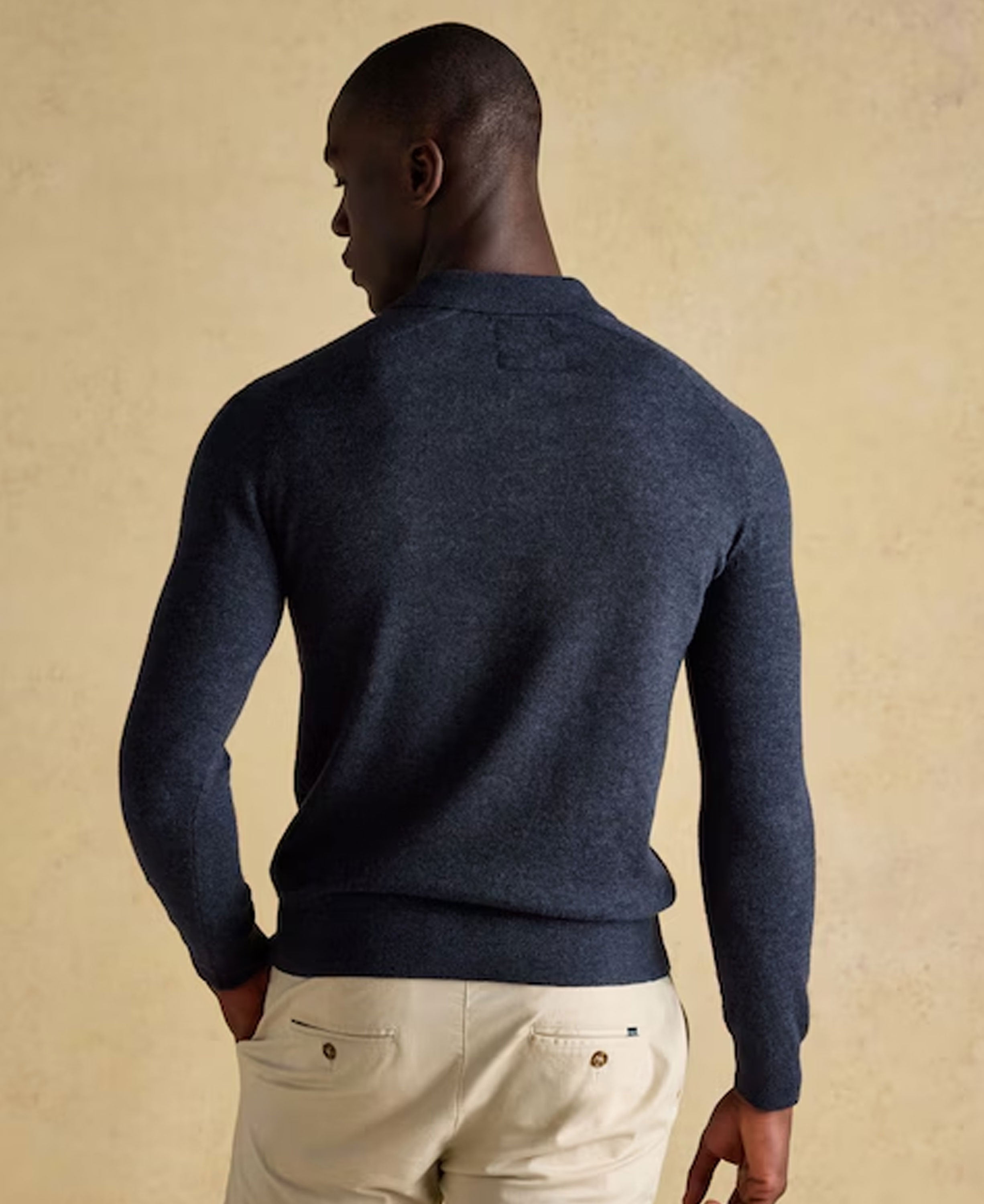 Sampson Knitted Polo - Navy