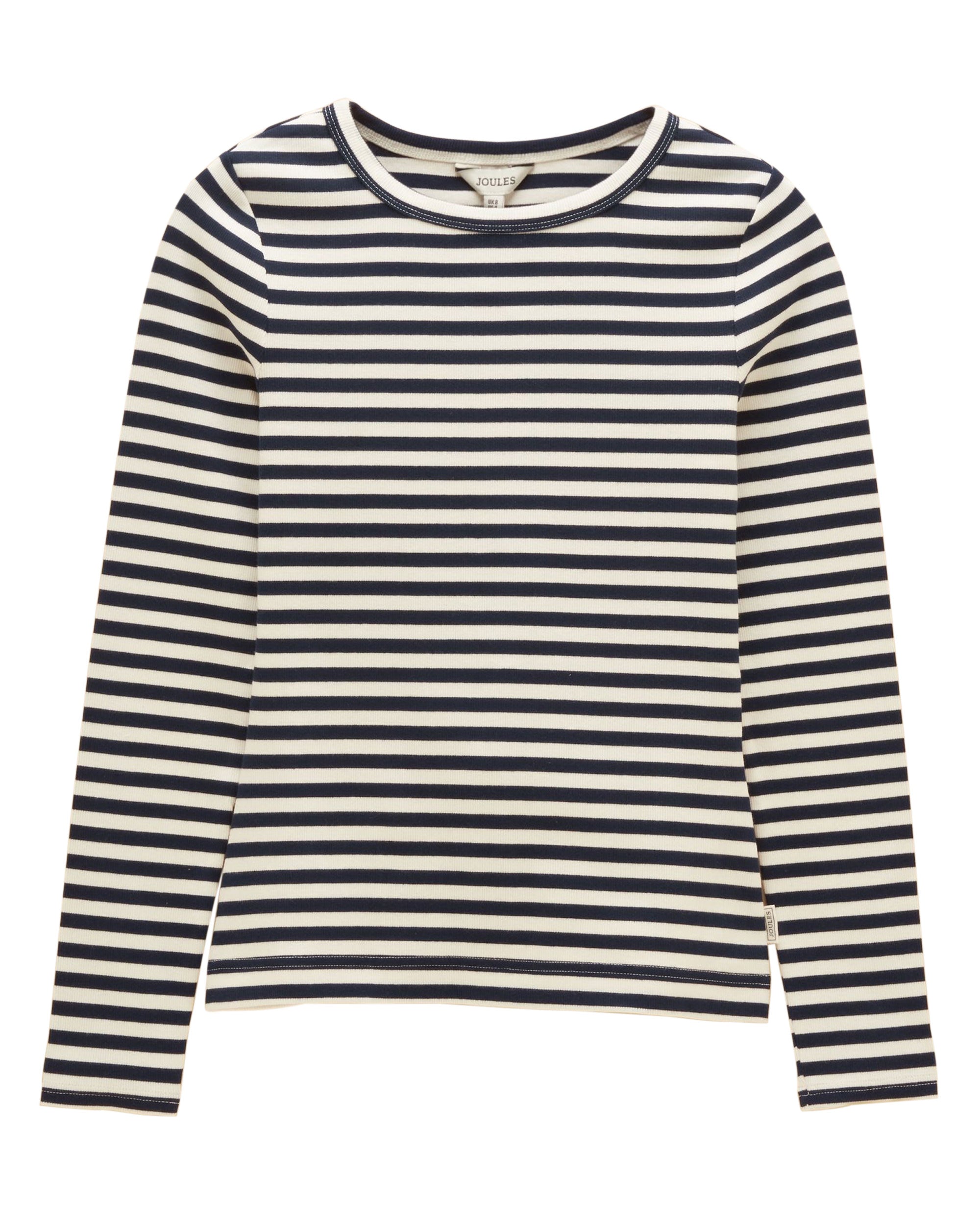 Sophie Striped Long Sleeve T-Shirt - Navy Creme