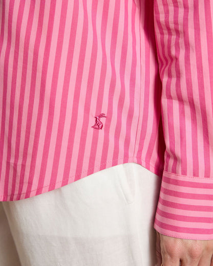 Classic Poplin Shirt - Pink Stripe