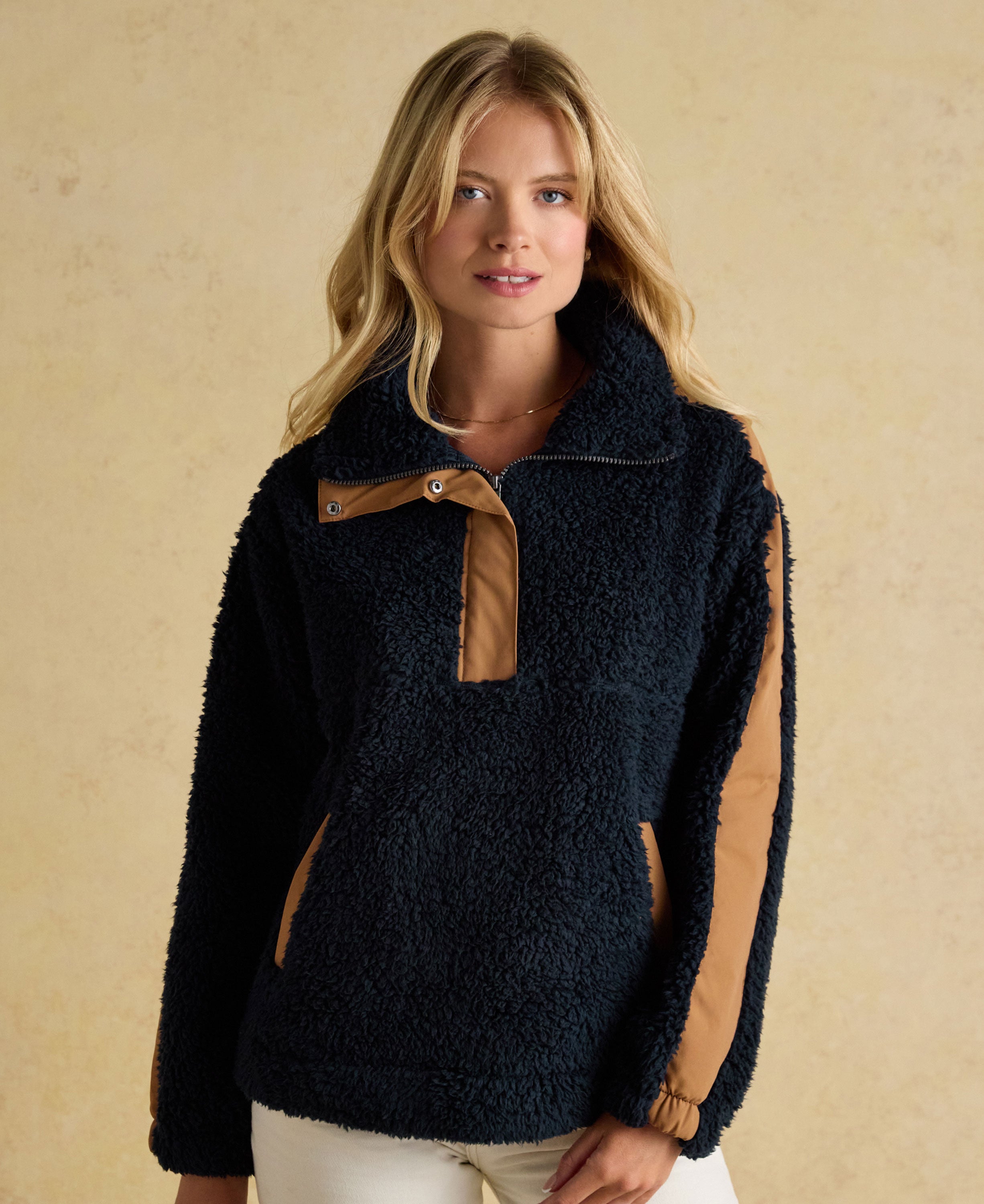 Tilly Fleece Borg - Navy