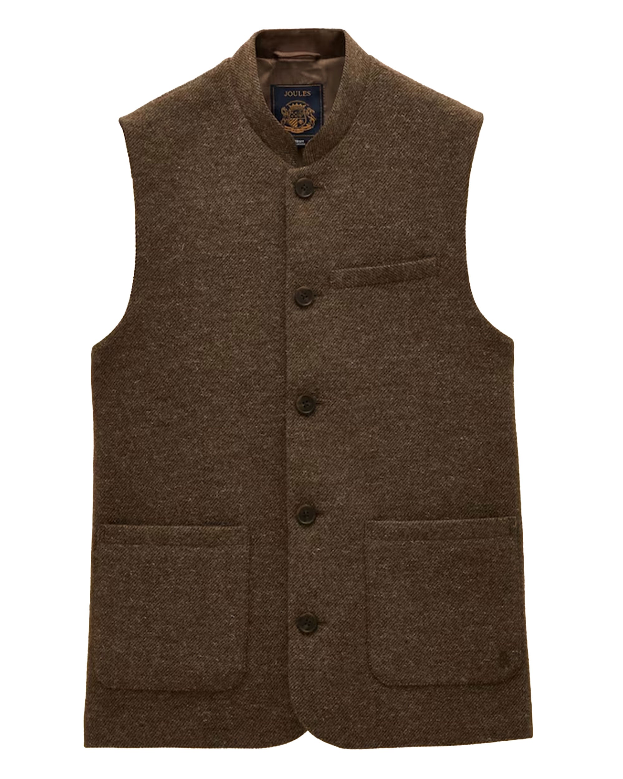 Tweed Gilet - Brown