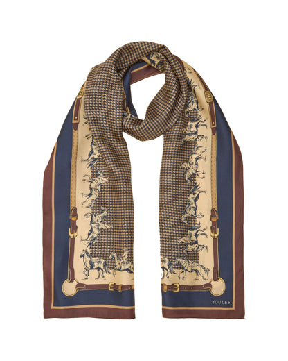 Windsor Scarf - Navy/Neutral Equestrian