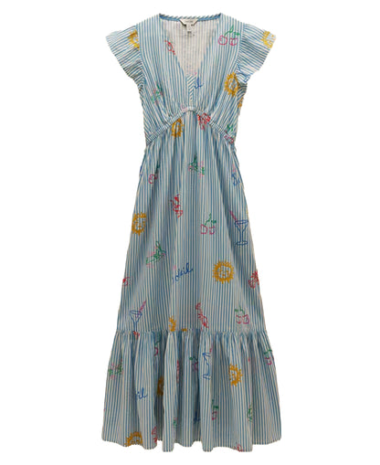 Winnie Dress - Blue/White