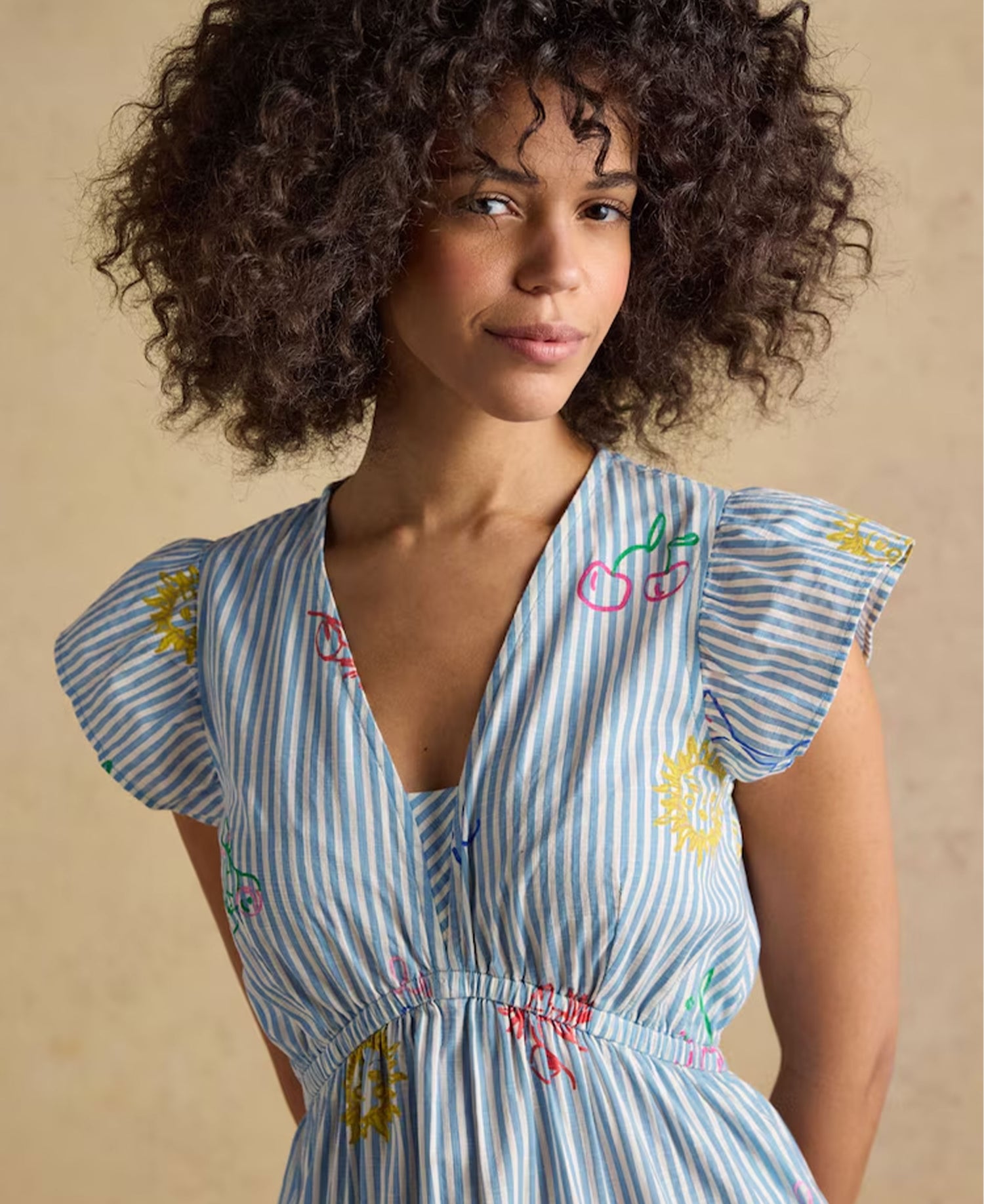 Winnie Dress - Blue/White
