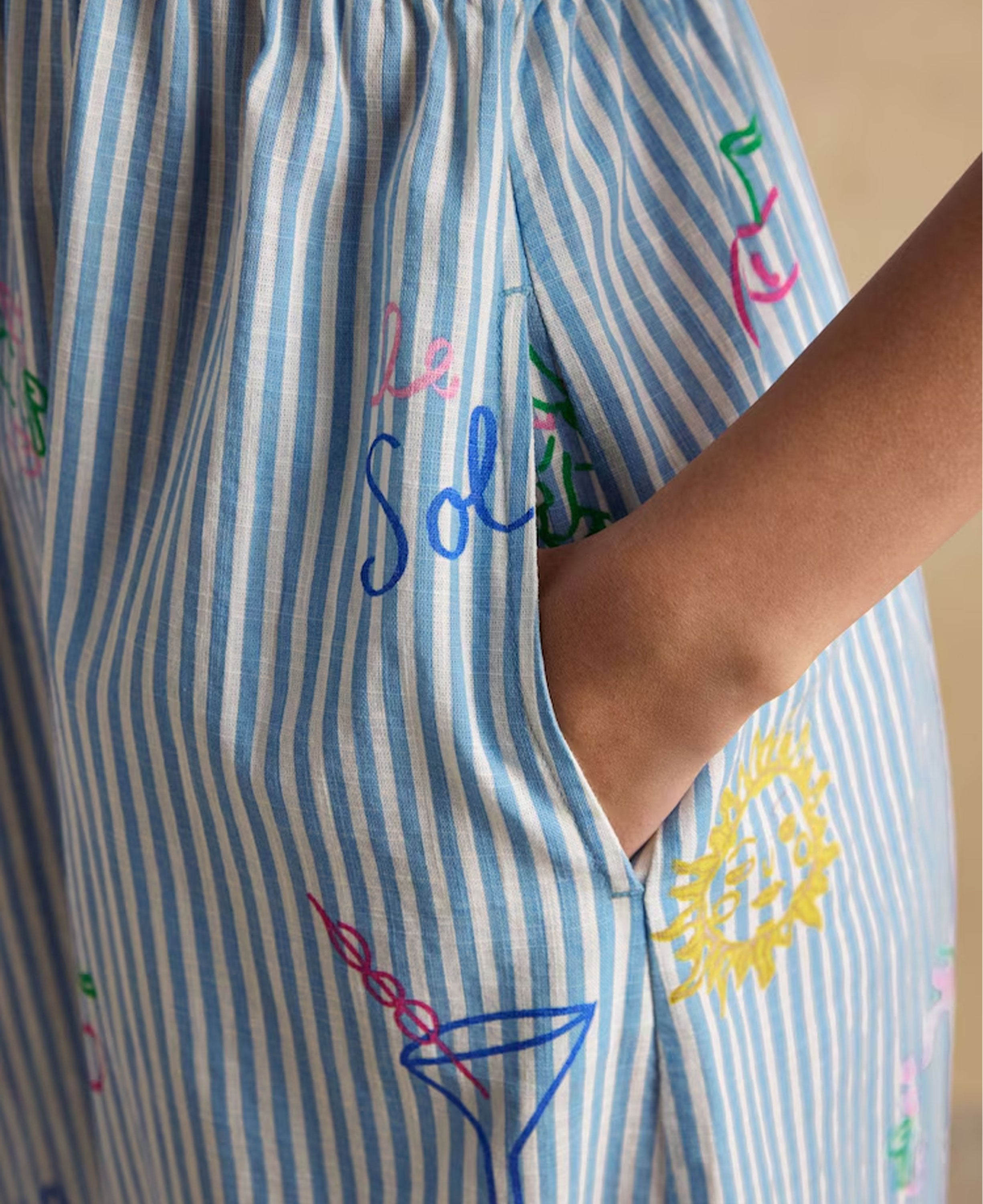 Winnie Dress - Blue/White