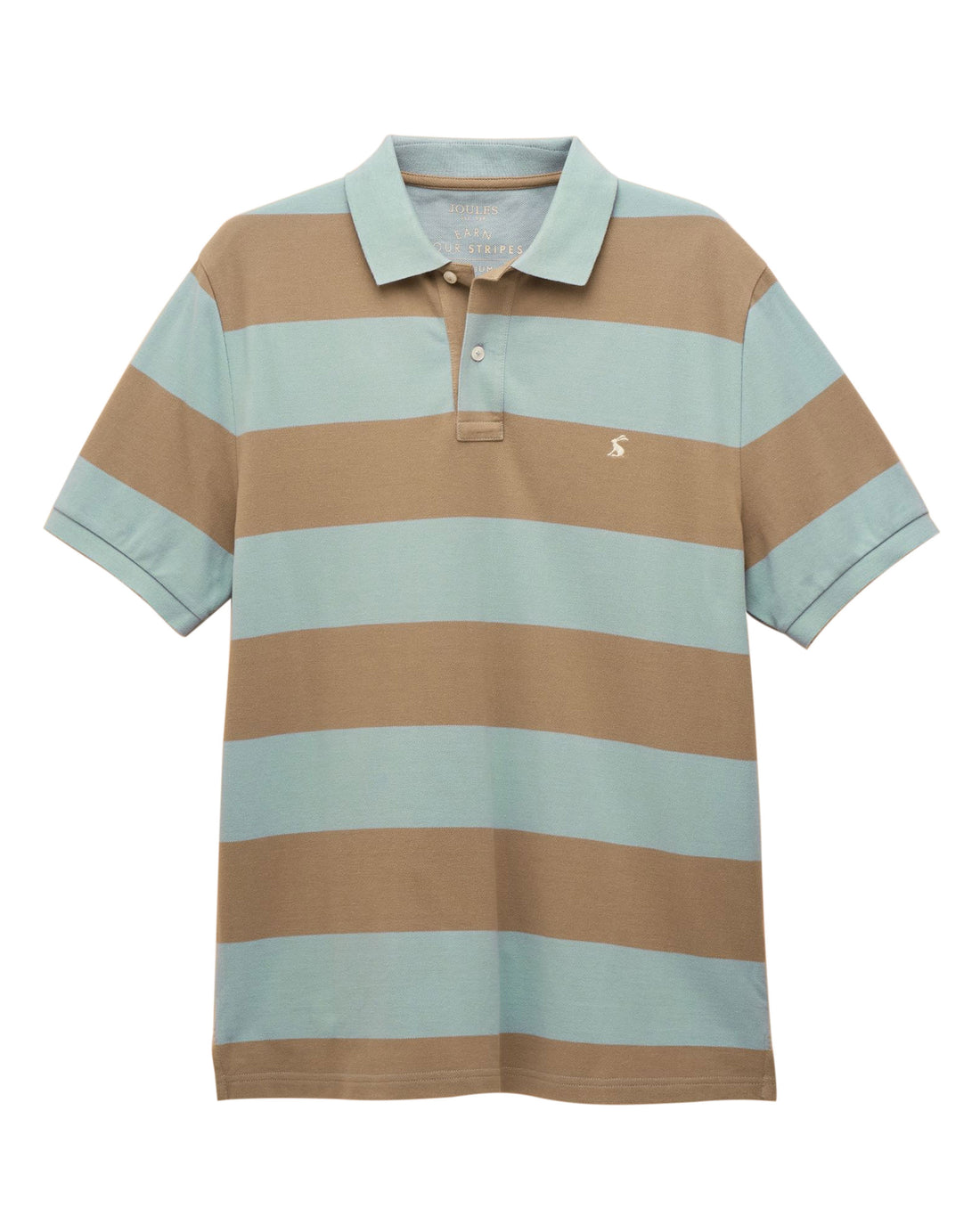 Woody Polo Shirt- Blue/Brown