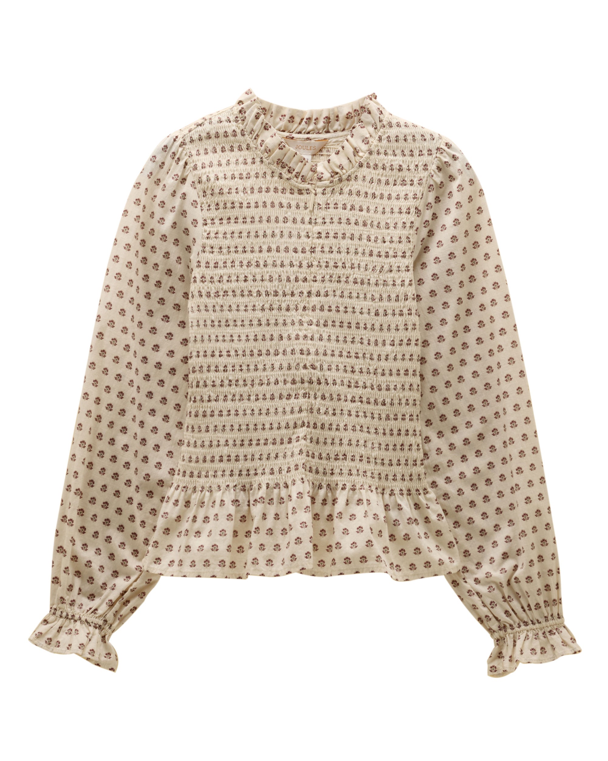 Zoe Smocked Blouse - Cream
