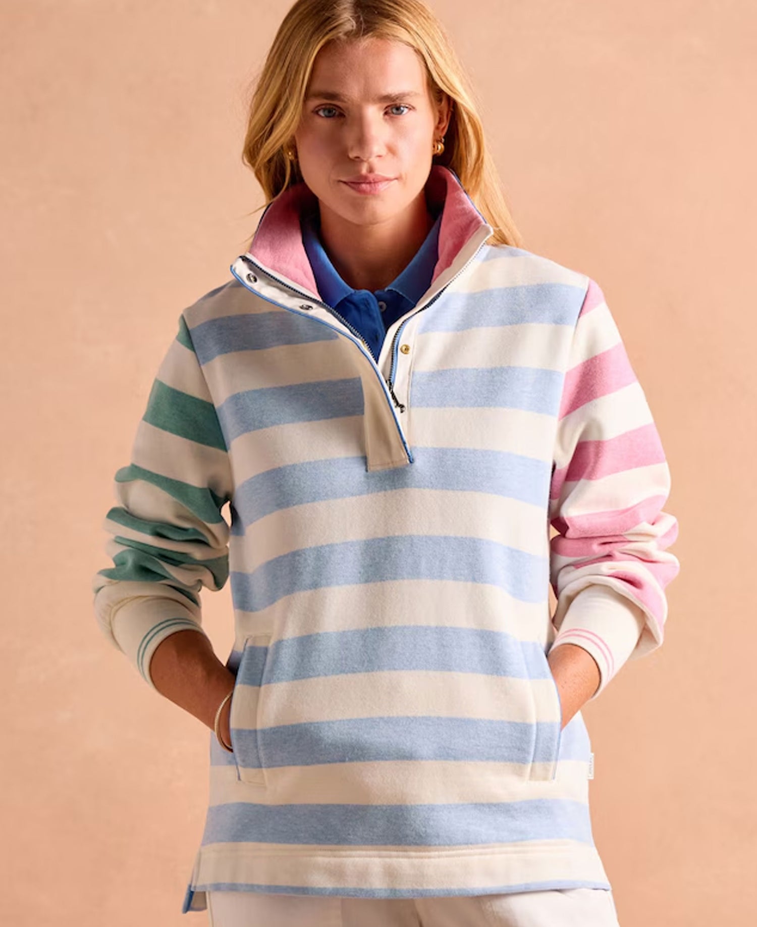 Burnham Sweatshirt - Hotch Potch Stripe