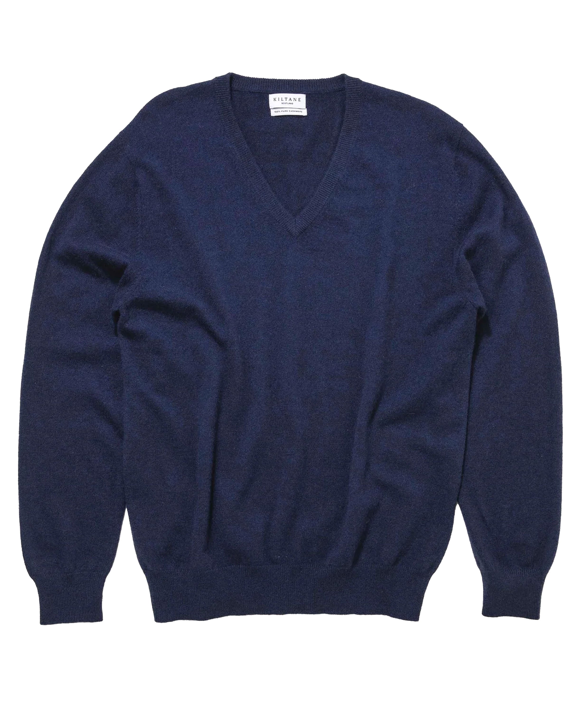 Cashmere V Neck Jumper - Cosmos