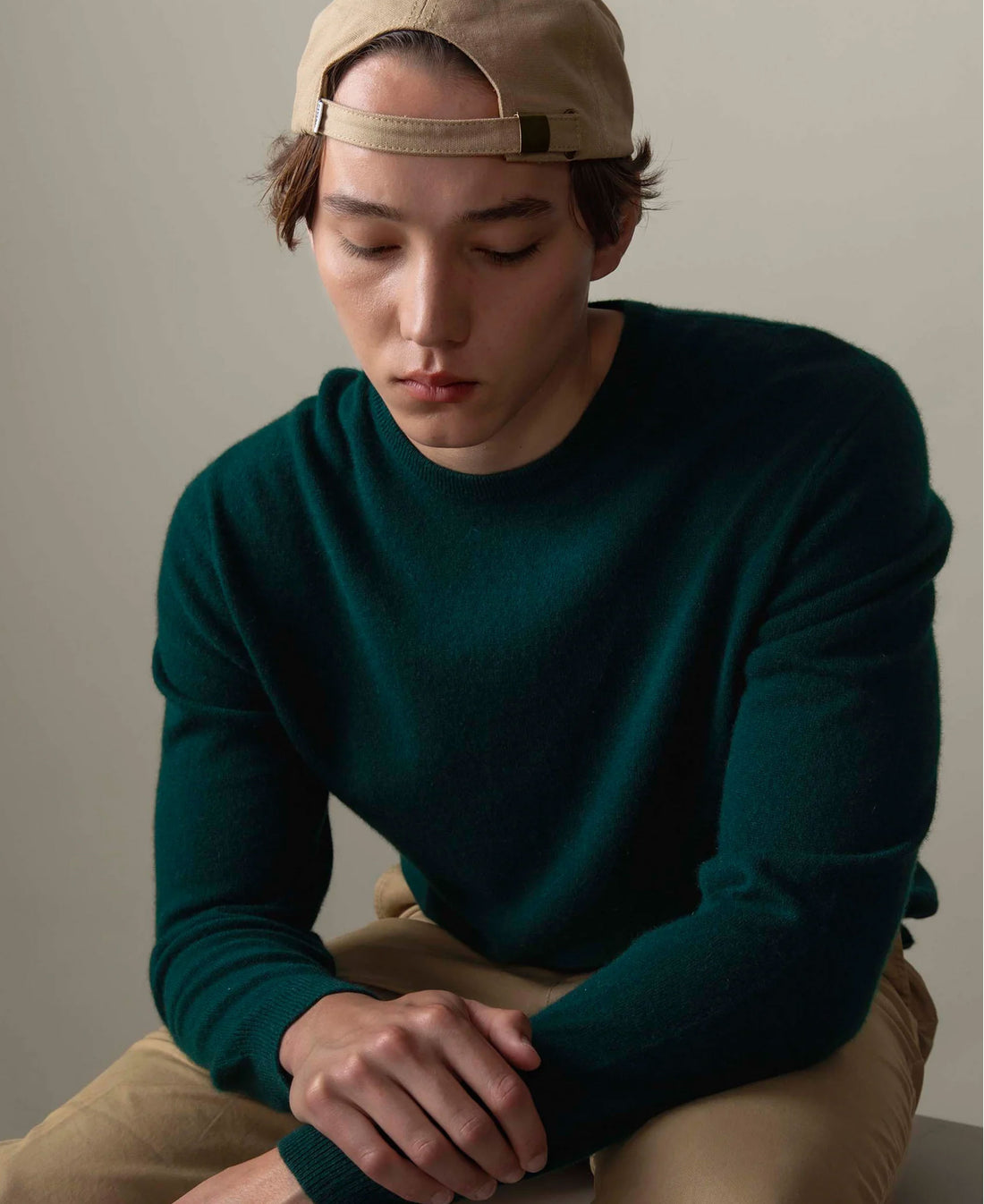 Cashmere Crew Neck Jumper - Richmond Green